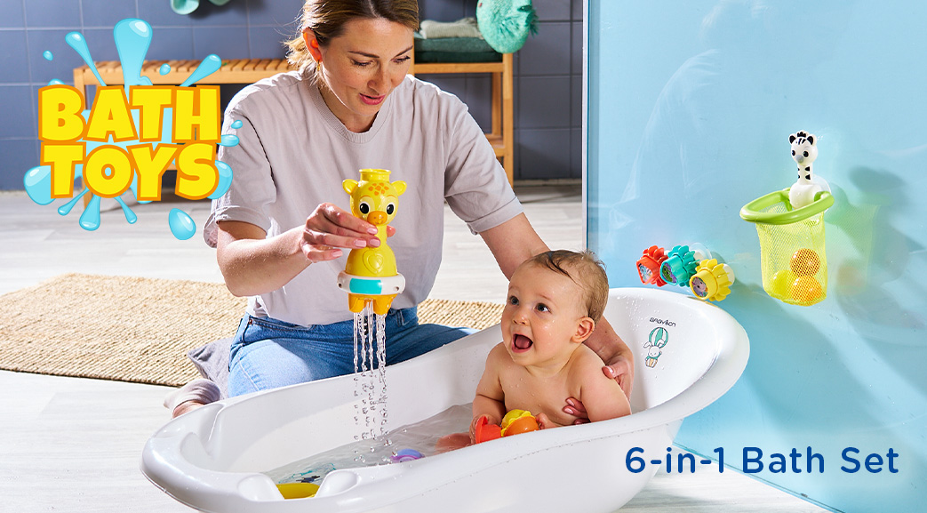 Bath Toys. 6-in-1 Bath Set