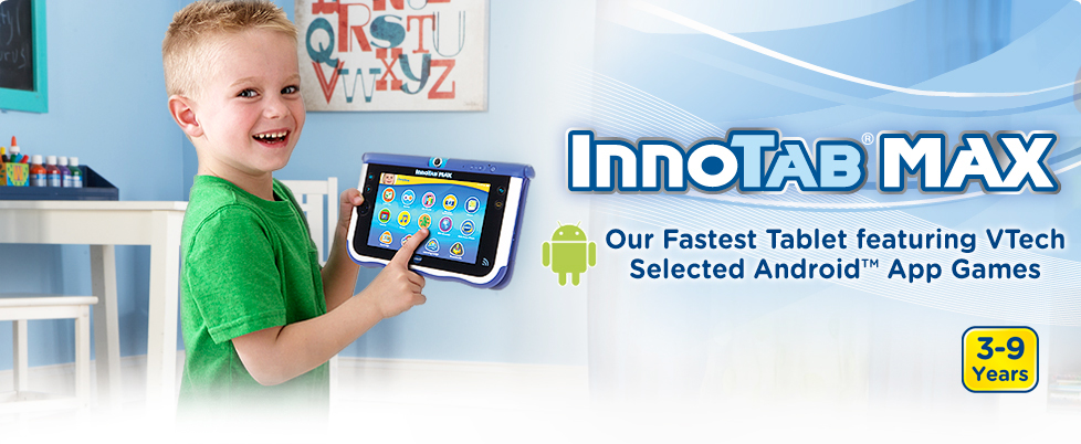 InnoTab Max Tablet featuring VTech Selected Android App Games