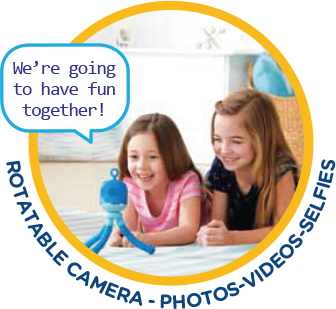 We're going to have fun together! Rotatable camera - Photos - Videos - Selfies