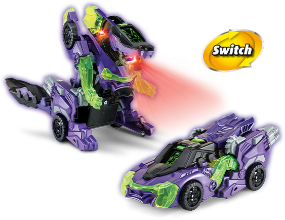 Switch & Go Dinos 2-Pack Dinosaur Blue Triceratops Green T-Rex Vtech